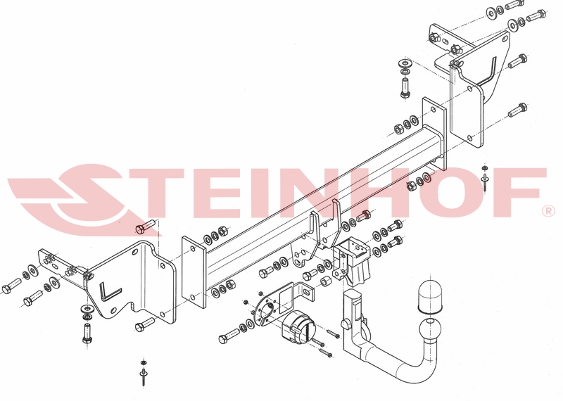 Vetokoukku STEINHOF STJ-065 Jeep Cherokee '13-