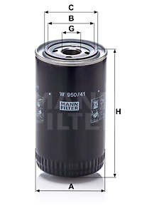 Öljynsuodatin MANN-FILTER W 950/41