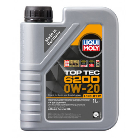Moottoriöljy LIQUI MOLY TOP TEC 6200 0W20 1L