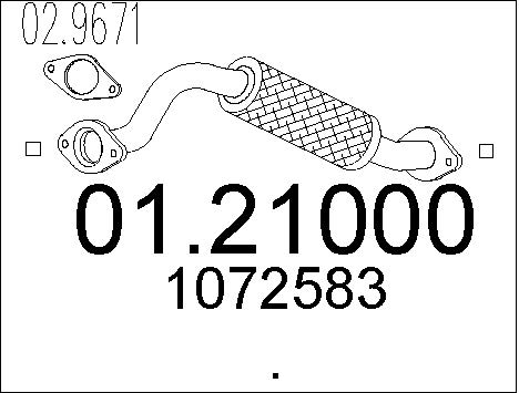 Pakoputki MTS 01.21000