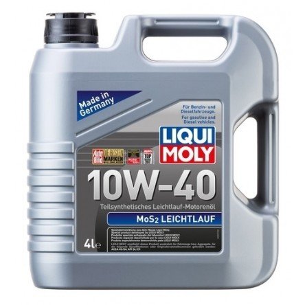 Moottoriöljy LIQUI MOLY MOS2 LEICHTLAUF 10W40 4L