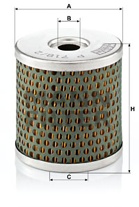 Polttoainesuodatin MANN-FILTER P 718/2 x