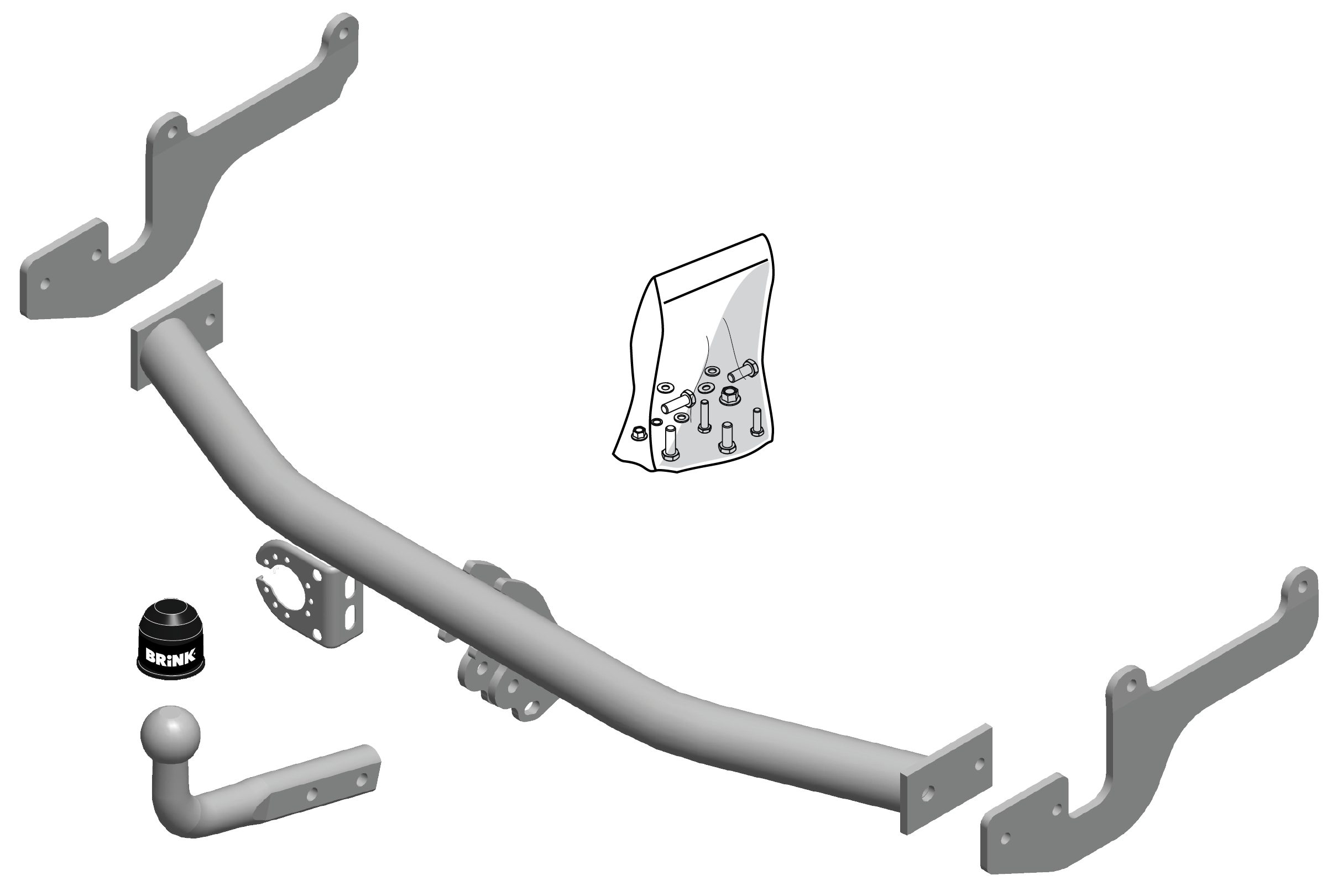 Vetokoukku BRINK 568400 Renault Clio '12-