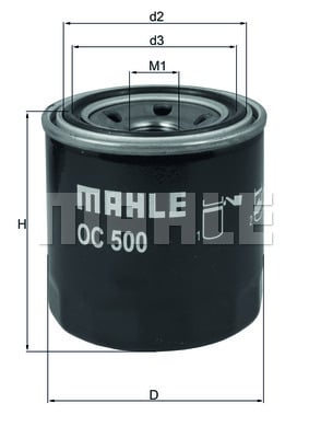 Öljynsuodatin MAHLE ORIGINAL OC 500