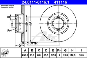 Jarrulevy, Etuakseli, OPEL,VAUXHALL, 5 69 013, 5 69 041, 8982484, 90272326