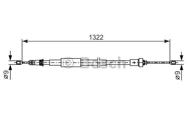 Käsijarruvaijeri BOSCH 1 987 482 385