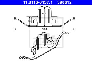 Jousi, jarrusatula, Etuakseli, BMW, 34 11 6 763 028, 34 11 6 776 526, 34 11 6 798 879
