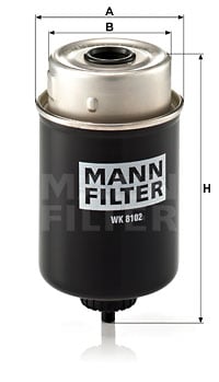 Polttoainesuodatin MANN-FILTER WK 8102