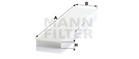 Raitisilmasuodatin MANN-FILTER CU 5480