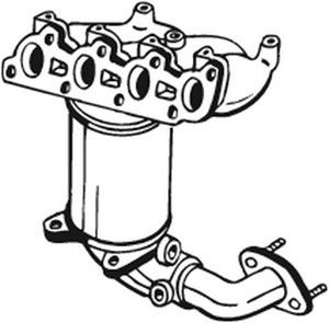 Katalysaattori, Edessä, FORD FIESTA V, FIESTA Van V, FUSION, 1197936, 1211234, 1220541, 1220542, 1318370, 1318377, 1327897, 1327898, 135