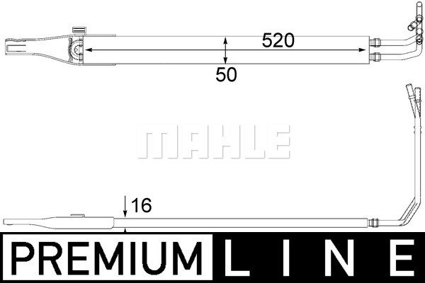 Öljynjäähdytin, tehost.ohjaus MAHLE ORIGINAL CLC 10 000P