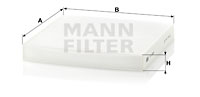Raitisilmasuodatin MANN-FILTER CU 2358