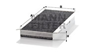 Raitisilmasuodatin MANN-FILTER CUK 3554