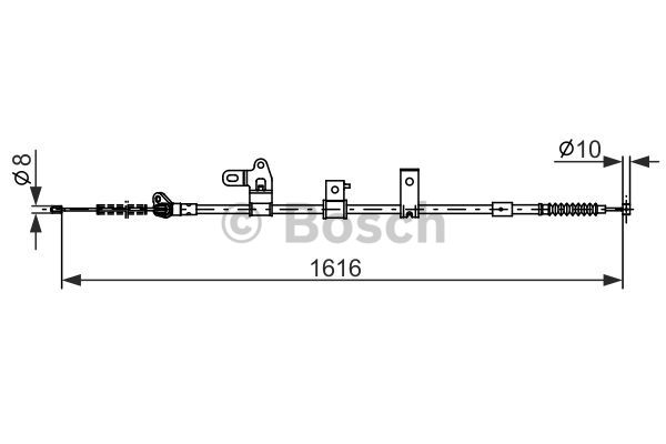 Cable, parking brake BOSCH 1 987 482 307
