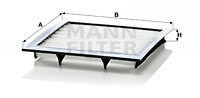 Raitisilmasuodatin MANN-FILTER CU 1009