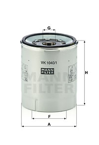 Polttoainesuodatin MANN-FILTER WK 1040/1 x