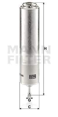 Polttoainesuodatin MANN-FILTER WK 5001