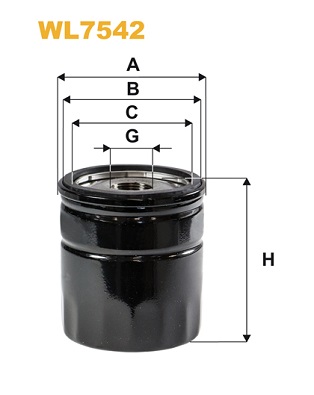 Öljynsuodatin WIX FILTERS WL7542