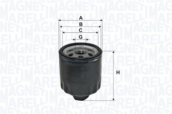 Öljynsuodatin MAGNETI MARELLI 152071758732