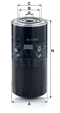 Öljynsuodatin MANN-FILTER W 1170