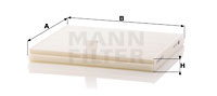 Raitisilmasuodatin MANN-FILTER CU 2137
