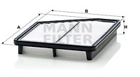 Ilmansuodatin MANN-FILTER C 2421