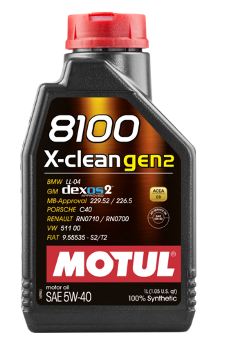 Moottoriöljy MOTUL 8100 X-CLEAN GEN2 5W40 1L
