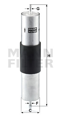 Polttoainesuodatin MANN-FILTER WK 516/1