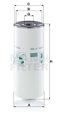 Polttoainesuodatin MANN-FILTER WDK 11 102/23
