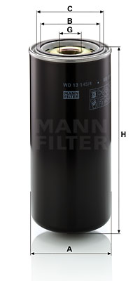 Öljynsuodatin MANN-FILTER WD 13 145/4