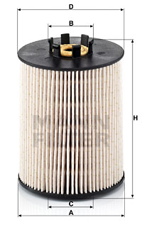 Polttoainesuodatin MANN-FILTER PU 815 x