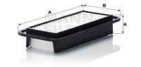 Ilmansuodatin, CITROËN,DAIHATSU,PEUGEOT,SUBARU,TOYOTA, 1444 PV, 1444 PW, 1444 RG, 1444 RH, 1444 XA, 17801-0J020, 17801-23030, 17801-2303