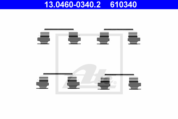 Tarvikesarja, jarrupala ATE 13.0460-0340.2