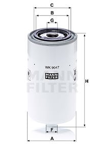 Polttoainesuodatin MANN-FILTER WK 9047