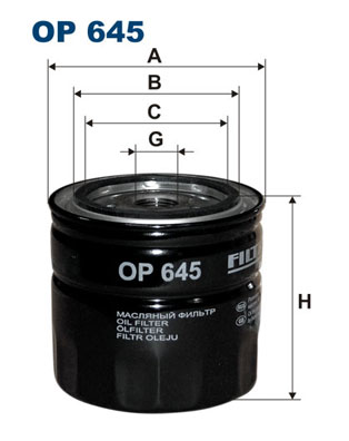 Öljynsuodatin FILTRON OP 645