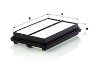 Ilmansuodatin, HONDA CR-V III, CR-V IV, 17220-RZA-000, 17220-RZA-Y00