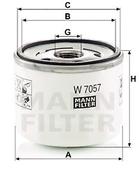 Öljynsuodatin, FORD, 2207 993, H6BG-6714-BA