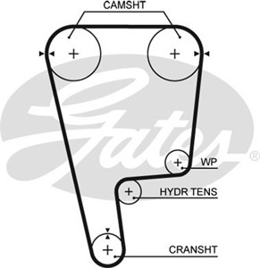 Hammashihna, HONDA ACCORD VI, PRELUDE IV, PRELUDE V, 14400-P13-004