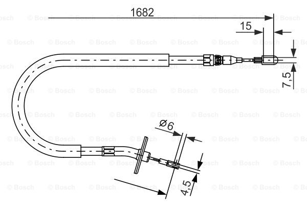 Käsijarruvaijeri BOSCH 1 987 477 703