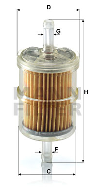 Polttoainesuodatin MANN-FILTER WK 42/2