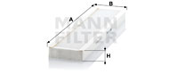Raitisilmasuodatin MANN-FILTER CU 4624