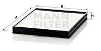 Raitisilmasuodatin MANN-FILTER CU 2628