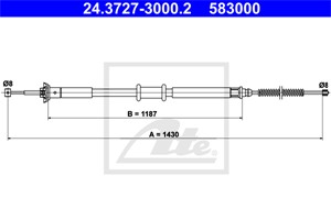 Vaijeri, käsijarru, Takana, LANCIA YPSILON, 46813948, 51776180