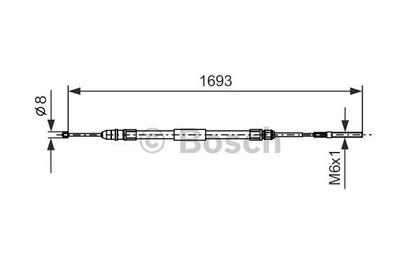 Käsijarruvaijeri BOSCH 1 987 477 532