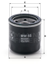 Öljynsuodatin MANN-FILTER MW 65