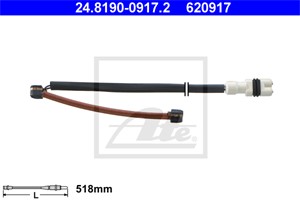 Kulumisenilmaisin, jarrupala, Etuakseli, PORSCHE 911, 911 Cabriolet, 911 Speedster, 911 Targa, 964 612 211 00, 964 612 363 00, 964 612 3