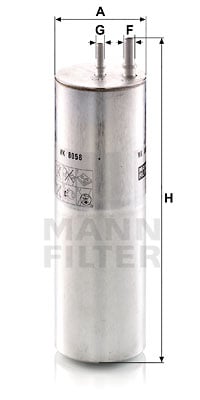 Polttoainesuodatin MANN-FILTER WK 8058