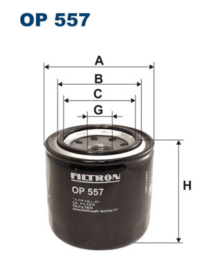 Öljynsuodatin FILTRON OP 557