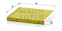 Raitisilmasuodatin MANN-FILTER FP 2131