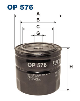 Öljynsuodatin FILTRON OP 576